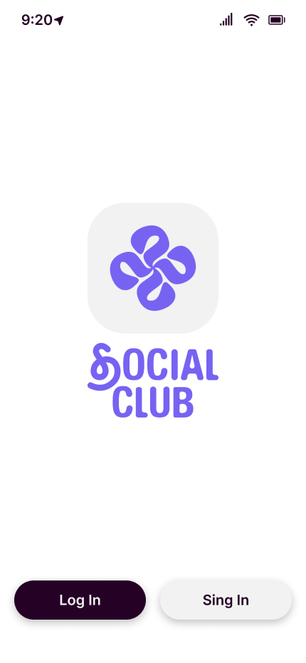 Social Club welcome screen