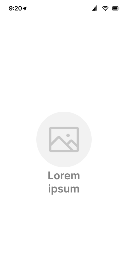 Lowfi wireframe — splash screen